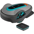Gardena Smart Sileno life 1000 Mähroboter Rasenmäher App steuerbar grau/türkis