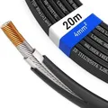 hb-digital Solarkabel 4 mm² H1Z2Z2-K TÜV Zertifiziertes PV Kabel für Solar Anlagen 20m Schwarz