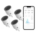 4x SONOFF S60TPF WIFI Smart Steckdose für Amazon Alexa Fernbedienung Stecker