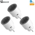 3PCS SONOFF Smart Steckdose WIFI Home Socket APP Leistungsmessung Fernbedienung