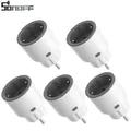 5PCS SONOFF S60 WIFI WLAN Smart Steckdose Socket Schalter APP Leistungsmessung
