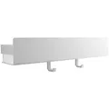 Designfabrik Hamburg Duschablage ohne Bohren, Badezimmer Regal, Badregal, Duschregal ohne Bohren, inkl. Montageset zur selbstklebenden Montage weiß 42 cm x 7.5 cm x 9 cm