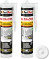 Isolbau Maleracryl 2 x 300 ml Weiß - Plastoelastischer Acryl-Dichtstoff zum Abdichten von Fugen im Innen- & Außenbereich - Kartusche