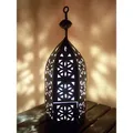 Orientalische Marokkanische Laterne Windlicht Garten Metall Vintage Stehlaterne