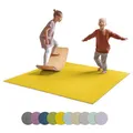 Ehrenkind® Made in Germany Anti-Rutsch Krabbelmatte Oeko-Tex Matten | Spielmatte Baby | Größe 180x100 cm | Mangogelb