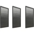 SCHIEBETÜR FÜR PERGOLA 3ER-SET Anthrazit 3er-Set-Set