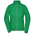 Ladies' Down Jacket Leichte Daunenjacke im klassischen Design grün/grau, Gr. XXL