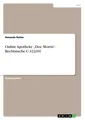 Online Apotheke ¿Doc Morris¿. Rechtssache C-322/01 | Buch | 9783668283916