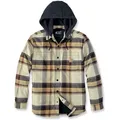 Carhartt Rugged Flex Flannel Fleece, Textiljacke - Dunkelbraun/Hellgelb/Schwarz - M
