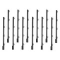 VEVOR Übersteigschutz Zaunerhöhung, 12er-Pack. Stacheldrahtarm 815x75x45 mm, Stacheldrahtabweiser, Stacheldrahthalter aus Stahl, flach oder oberflächenmontierte Stacheldraht-Verlängerungsarme