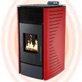 Pelletofen Pelletheizung Pelletkamin 13,6kW bis 300m³ Pellet Kaminofen Heizung