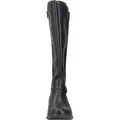 Rieker Damen Stiefel Vario Schaft lose Einlagen und Blockabsatz 75490, Größe:42 EU, Farbe:Schwarz - Schwarz - 42