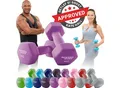Miweba Sports Gymnastikhanteln 2er-Set NKH100, bodenschonend, 0,5-10 kg, Anti-Rutsch-Oberfläche (Pink, 2x 4,0 Kg)