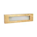 Lindby Gips Wandlampe in Gold, Up- and Downlight Effekt Wandleuchte 2 flammig für Wohnzimmer Esszimmer Küche Flur Gipsleuchte Wand innen IP20