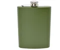 FOX Edelstahl Flachmann Oliv Taschenflasche Grün Outdoor Jäger Militär 8oz