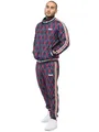Lonsdale Herren Trainingsanzug schmale Passform REDFORD XL, Navy/Red/Ecru