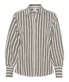 BRAX Damen Style.Vic Viscose Stripe Bluse