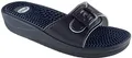 Scholl New Massage - Ciabatte Donna Comode con Plantare Massaggiante e Cinturino Regolabile - Resistenti all'Acqua, Adatte per Casa, Mare, Piscina, Palestra