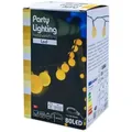 Party Lighting 80 LED - warmweiß - Pavillon Beleuchtung - Modell: Netzteil - Transparent/Weiß