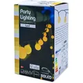 Led Party Lichterkette Mit 80 Kugeln - Warm Weiß Mit Netzteil - Festbeleuchtung Mit Ca. 16 M Länge - Pavillon Außen Party Garten Beleuchtung