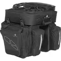 M-Wave doppelpacktasche Amsterdam Triple96 Liter schwarz - Schwarz