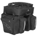 M-Wave - Amsterdam Triple - Gepäckträgertasche Gr 62 l grau/schwarz