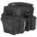 M-Wave Gepäcktasche 3-fach Traveller, schwarz/ grau, 62 l