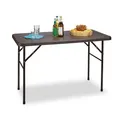 Gartentisch klappbar Klapptisch Rattan Camping Tisch wetterfest leicht stabil