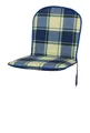 Auflage Monoblock niedrig 2163 blau-grün kariert 79x43x3,5 cm KETTtex