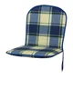 Auflage Monoblock niedrig 2163 blau-grün kariert 79x43x3,5 cm KETTtex