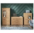 Lomadox Wohnwand ARTA-131, (3-St), mit Beleuchtung in Artisan Eiche Nb., : 362/200/40 cm