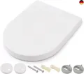Himimi Toilet Seat with Soft-Close Mechanism, Antibacterial PP Toilet Seat