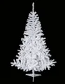 Kostüm Schneebedeckter künstlicher Tannenbaum mit Standfuß weiß 150 cm