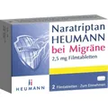 NARATRIPTAN Heumann bei Migräne 2,5 mg Filmtabl. 2 St. PZN 09542263