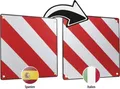 Calima Warntafel 2 in 1 für Spanien und Italien Aluminium  Warnschild