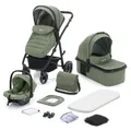 MICA Kombi-Kinderwagen Kinderwagenset - Jaguar - Farbe: grün melange