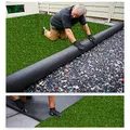 MDEKOR Kunstrasenteppich Outdoor - Kunstrasen wetterfest, Rasenteppich Meterware Grün 100x200 cm, Balkon Bodenbelag wasserdurchlässig mit Drainage 200 cm breit in Echtrasen-Optik