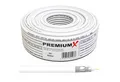 PremiumX 50m BASIC Koaxialkabel 135dB 4-fach CCS SAT Kabel Antennenkabel TV-Kabel
