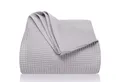 Laynenburg Tagesdecke Waffelpique aus 100% Baumwolle – Baumwolldecke, Kuscheldecke, Wohndecke als Sommerdecke, Bett-Überwurf, Couch-Überwurf, Sofa-Decke