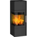 Kaminofen Fireplace Royal Stahl schwarz 5 kW mit Wärmespeicherfach - Schwarz