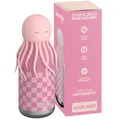 ASOBU Bestie Kindertrinkflasche mit Strohhalm – Isolierte Edelstahlflasche 420ml mit Quallenkopf – Auslaufsicher & BPA-frei
