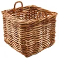 Kobolo Aufbewahrungskorb Rattankorb Korb Holzkorb Rattan mit Henkeln cane Gr L, Deckenkorb (Einzelstück, 1 St., Stück), Groß 58x58x48/58 cm