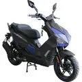 Motorroller Shark 50 ccm 45 kmh EURO 5 mattschwarz - Schwarz