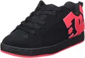 DC Shoes Court Graffik Damen Sneaker, Black Hot Pink, 36.5 EU