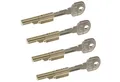 BASI Einsteckschloss Schlüssellochsperrer für Buntbart-Schlösser, (Packung, 4-tlg), 4er Set, Gleichschließend, Sicherung BB-Schloss, 4 Stück, 8 Schlüssel