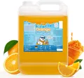 Belissia Slush Eis Sirup 5L Konzentrat | Orange Geschmack | sehr ergiebig in knalligen Farben (1:5) | Glycerin frei