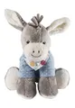 Sterntaler Spieluhr M Esel Emmi – Babyspieluhr aus Flausch & Jersey - Kuscheltier waschbar mit entnehmbarem Spielwerk, Melodie „La Le Lu“ – Einschlafhilfe ab Geburt - zuhause & unterwegs – 20x20x9 cm