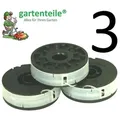 3x Spule Passend Für Einhell Bg-et 5030 Elektro Rasentrimmer - Doppelfaden Spule