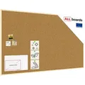 ALLboards Memoboard ALLboards Pinnwand mit Holz Rahmen Korktafel Korkwand 200 cm x 120 cm