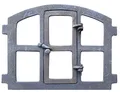 Stallfenster Fenster zum Öffnen Scheunenfenster grau Eisenfenster Antik-Stil